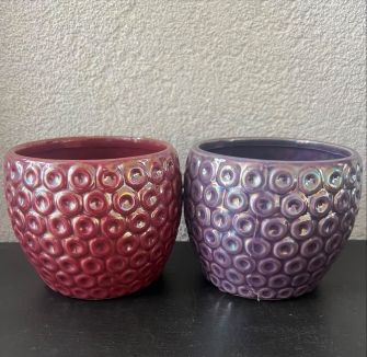 Кашпо кераміка Бублик мікс d10 h11 36010