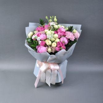 Букет "Пионовый мусс"