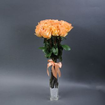 Bouquet of 11 Camel Roses