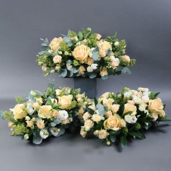 Flower arrangement for decoration of events, conferences, halls, events