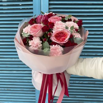 Букет "Розовый бархат"