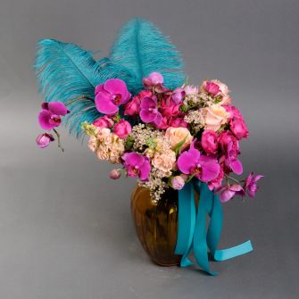 Bouquet of flowers "Fata Morgana" in vase