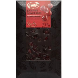 Шоколад черный 50% "Ruta" с клюквой 100 г