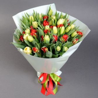 Bouquet tulips "Extravaganza"