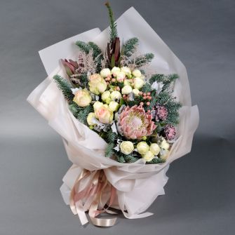 Winter bouquet "Frosty freshness"