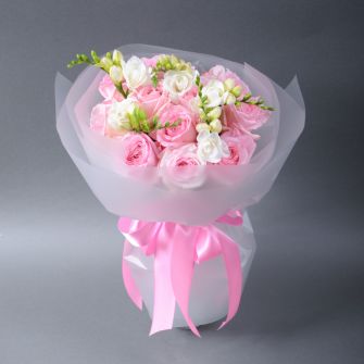 Букет "Розовая дымка"