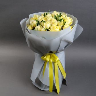 Букет жовтих півоній "Сіцилія"