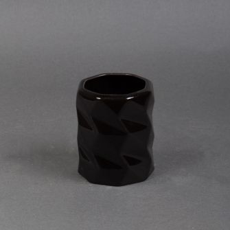 Ceramic vase black REC-FACE