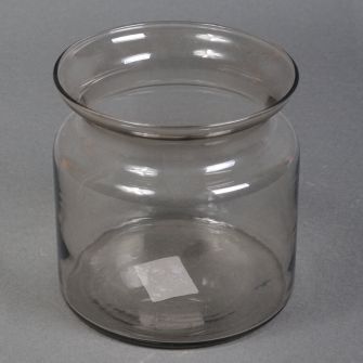 Сіра ваза 20х15см