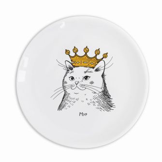 Plate "Cat in crowm"