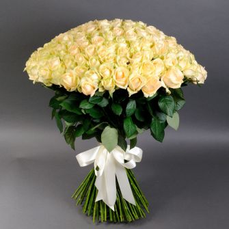 Букет из 101 розы Пич Аваланч