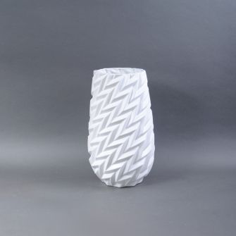 Ваза кераміка Оріґамі ХL Білий мат