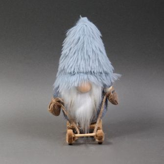 М'яка іграшка "Гном на санчатах з LED-підсвічуванням маленький" в асортименті