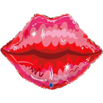 Foil balloon "Bright lips"