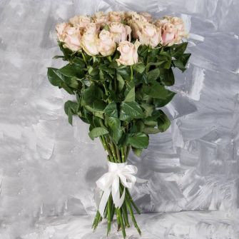 Bouquet of 25 Pink Mondial roses