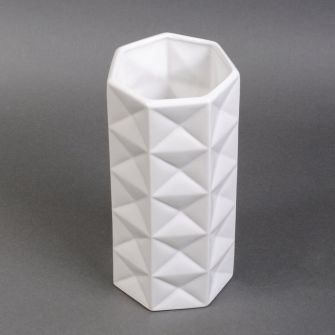 Ваза керамічна біла глянцева