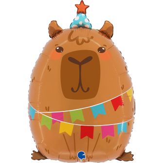 Foil balloon "Capybara at the party"