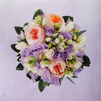 Букет невесты с розой Дэвида Остина