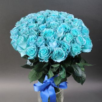 Bouquet of 39 Baby Blue roses