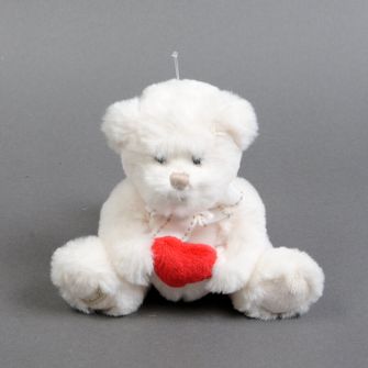 White bear "Oliver with heart" 15 cm
