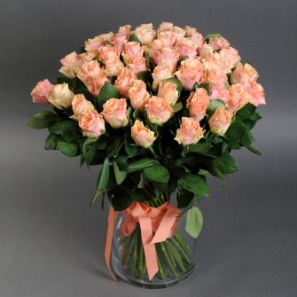 Bouquet of 51 pink roses Takazzi Pink