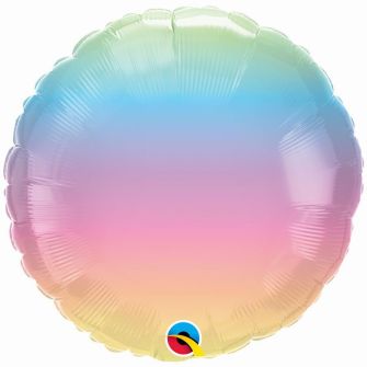 Balloon round ombre pastel gentle 46 cm
