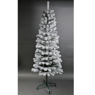 Snowy artificial spruce