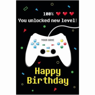 Postcard "You unlocked new level"