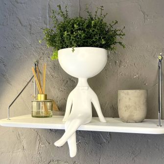 Кашпо біле "Хлопчик"