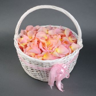 Basket of rose petals mix