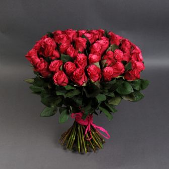 Bouquet of 51 roses Takazzi Dark Pink