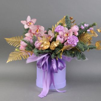 Композиція "Лавандові мотиви зими"