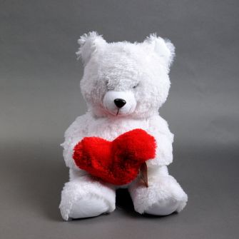 Мишка "Фрэнк" белый 50 см