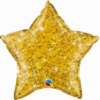 Шар Звезда золотая 51 см