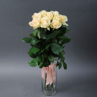 Букет из 9 роз Пич Аваланч