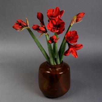 Bouquet of Amaryllis in a vase "Frida"