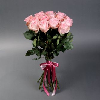 Bouquet of 15 Pink Ohara roses
