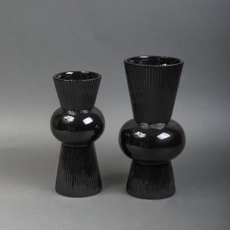 Ваза чорна кераміка