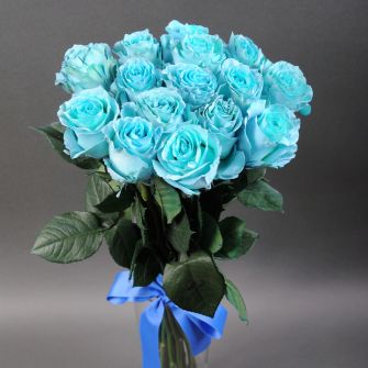 Bouquet of 11 Baby Blue roses