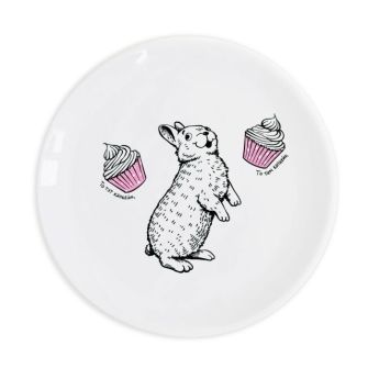 Тарелка «Кролик и капкейк»