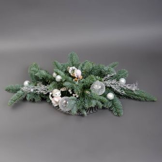 Новорічна квіткова композиція