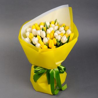 Букет тюльпанів "Лімончелло"