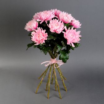Bouquet pink chrysanthemum