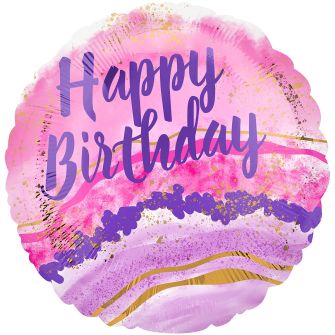 Foil balloon "Marble watercolor"