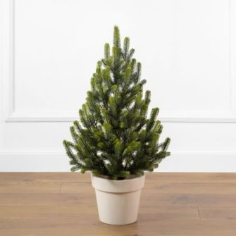 Ялинка штучна лита Siga Group "Віденська" в горщику 70 см зелена