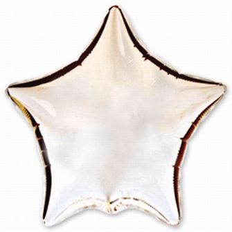 Шар Звезда серебряная 46 см