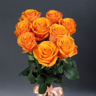 Bouquet of 9 roses Tycoon