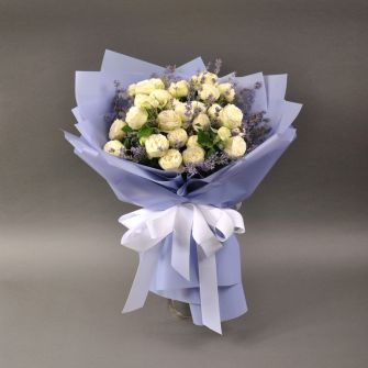 Букет "Лавандовый снегопад"