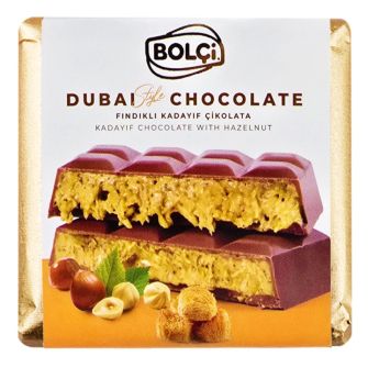 Дубайский шоколад Bolci Dubai Hazelnut Kadayif Фундук и Катаифи 100г