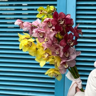 Букет из 5 орхидей Цимбидиум
